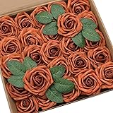 D-Seven Artificial Flower 50pcs Burnt Orange Fake