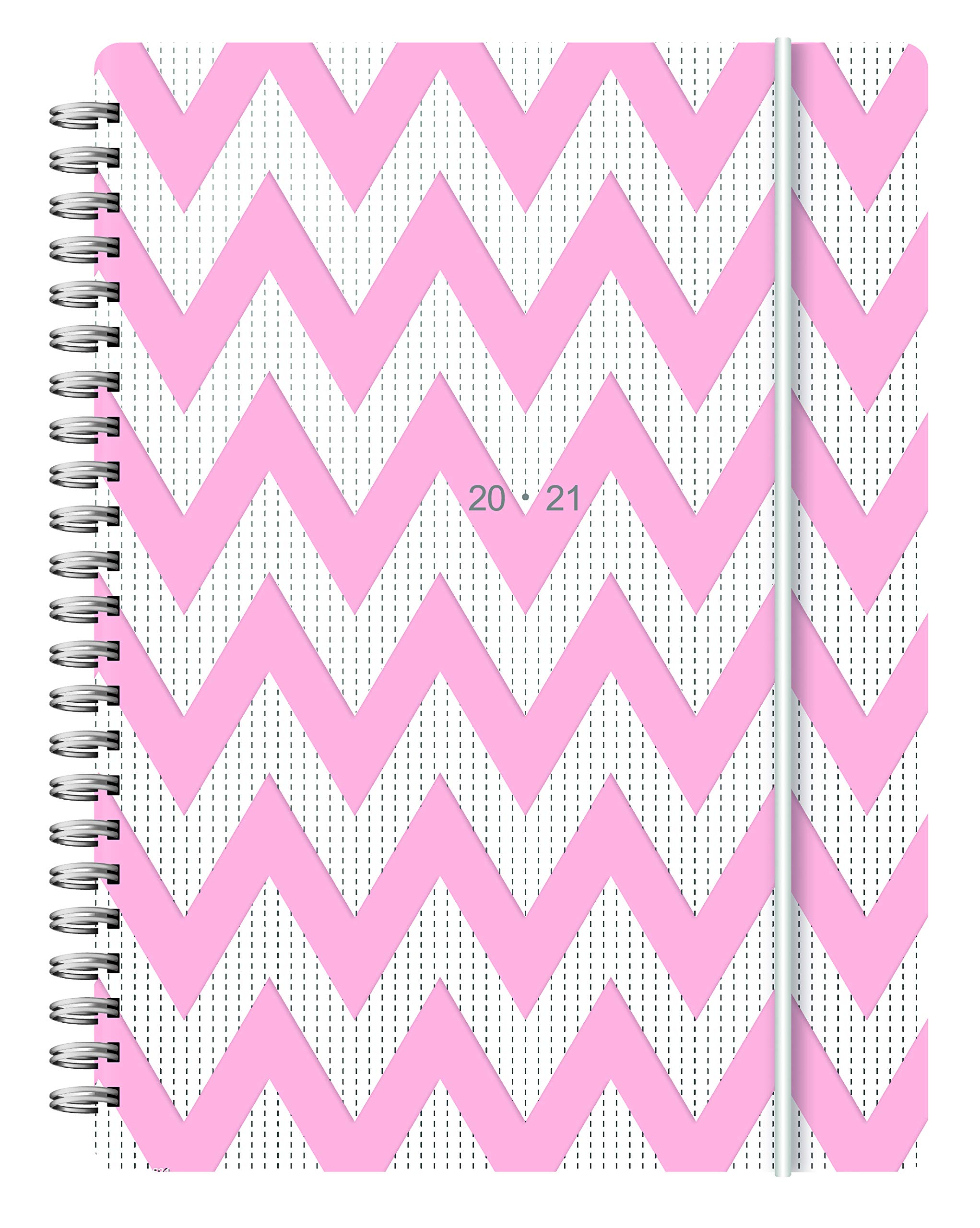 Letts A5 Chevron Week to View 20/21 Academic Diary Pink
