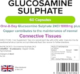 Lindens Glucosamine Sulphate 1000mg 60 Caps UK Made Joint Care 1 a Day view 2