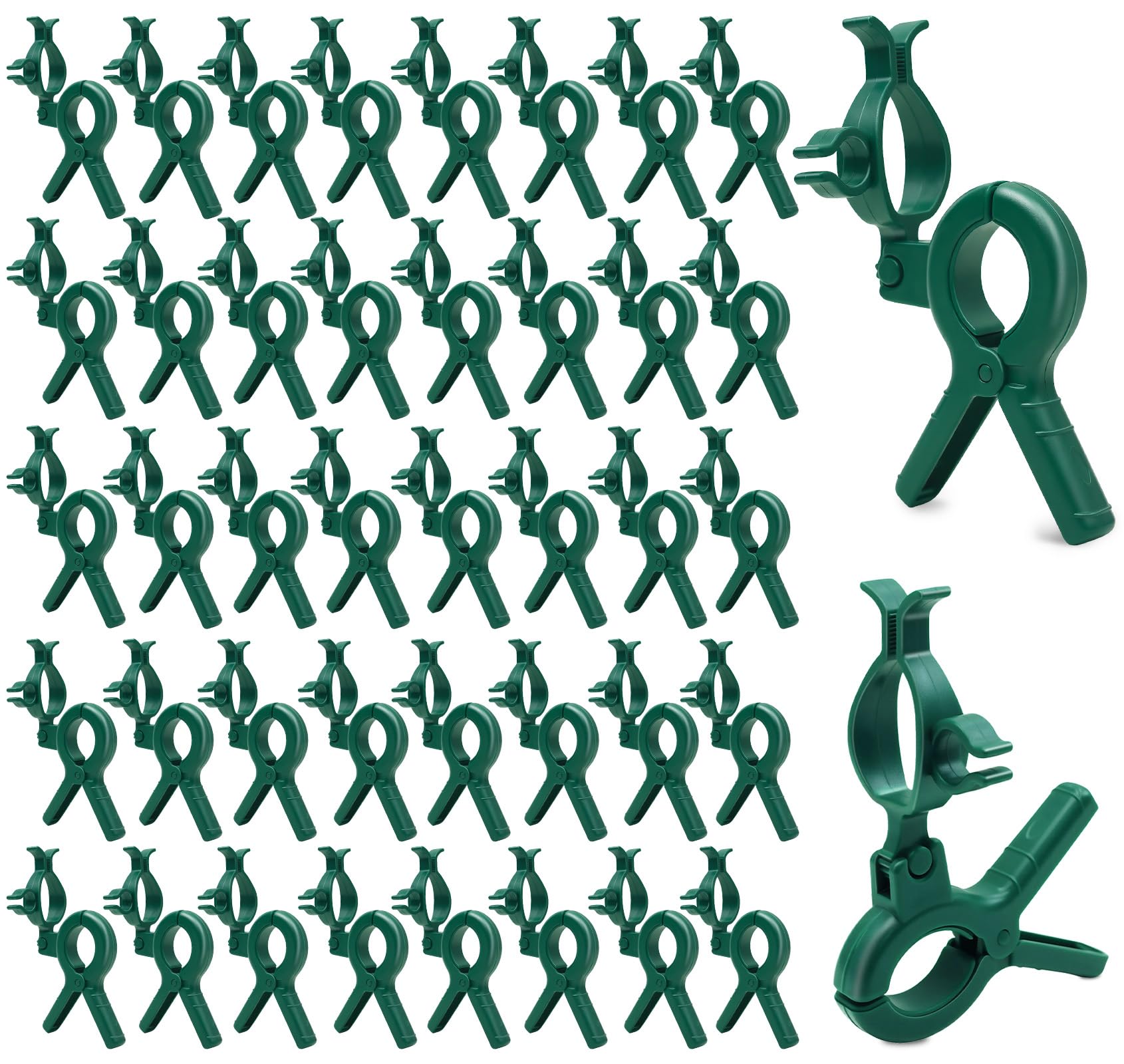 Photo 1 of 100 Pack C7 C9 Christmas Lights Spring Clips, – Quick Spring Clips for E12 E17 Socket, C6 Mini Lights Outdoor Roofline Gutter Fence Hanging Hooks Weatherproof Light Holders for Christmas Decor