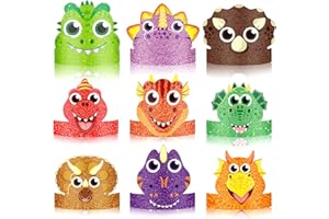 Gersoniel 24 Pcs Party Hats for Kids Paper Headbands Crown for Boys Girls, Birthday Party Decoration Favors
