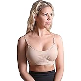 JOY BRA Lace Back Scoopneck Wireless Bra | Seamless Bras for Women | Removable Pads | Adjustable Straps | One Size