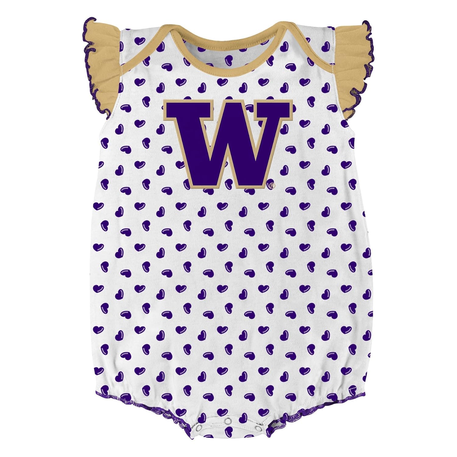 NCAA by Outerstuff NCAA boys Heart Fan 2 Piece Onesie Set