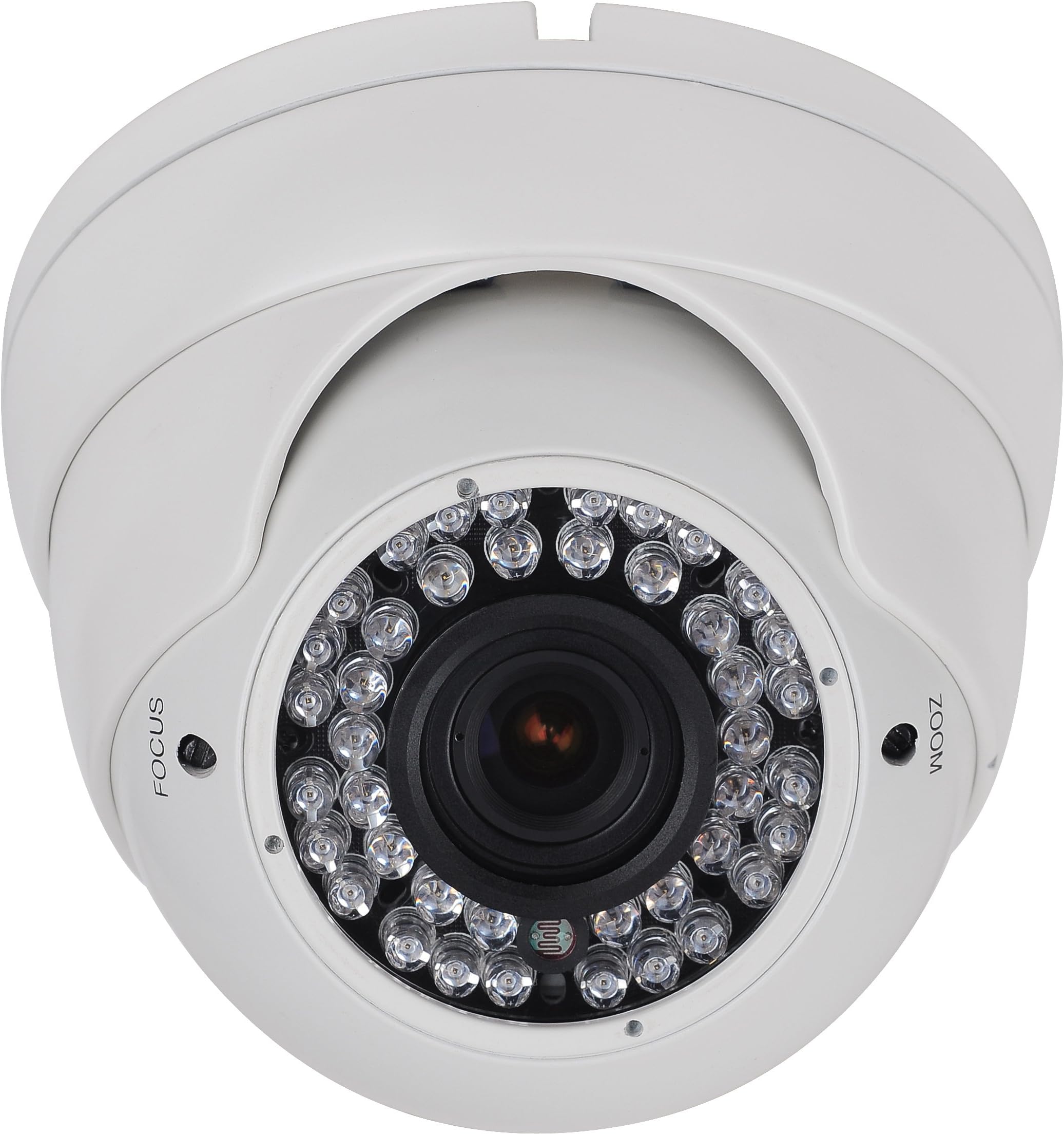 CCTVWORLD CWCDHD5P21WZ AHD 1080P 960H 2.1 MP OSD WDR Night Vision Wide Angle 2.8 - Varifocal Adjustable Zoom Lens Vandal proof CCTV Dome Security Camera IR-Cut Low Illumination DWDR 3D NR Sense-Up, White, 12 mm