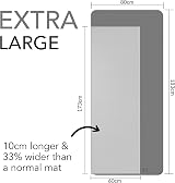 Karma Fitness Large Exercise Mat 183x80x10mm TPE Dark Grey Carry Bag view 2
