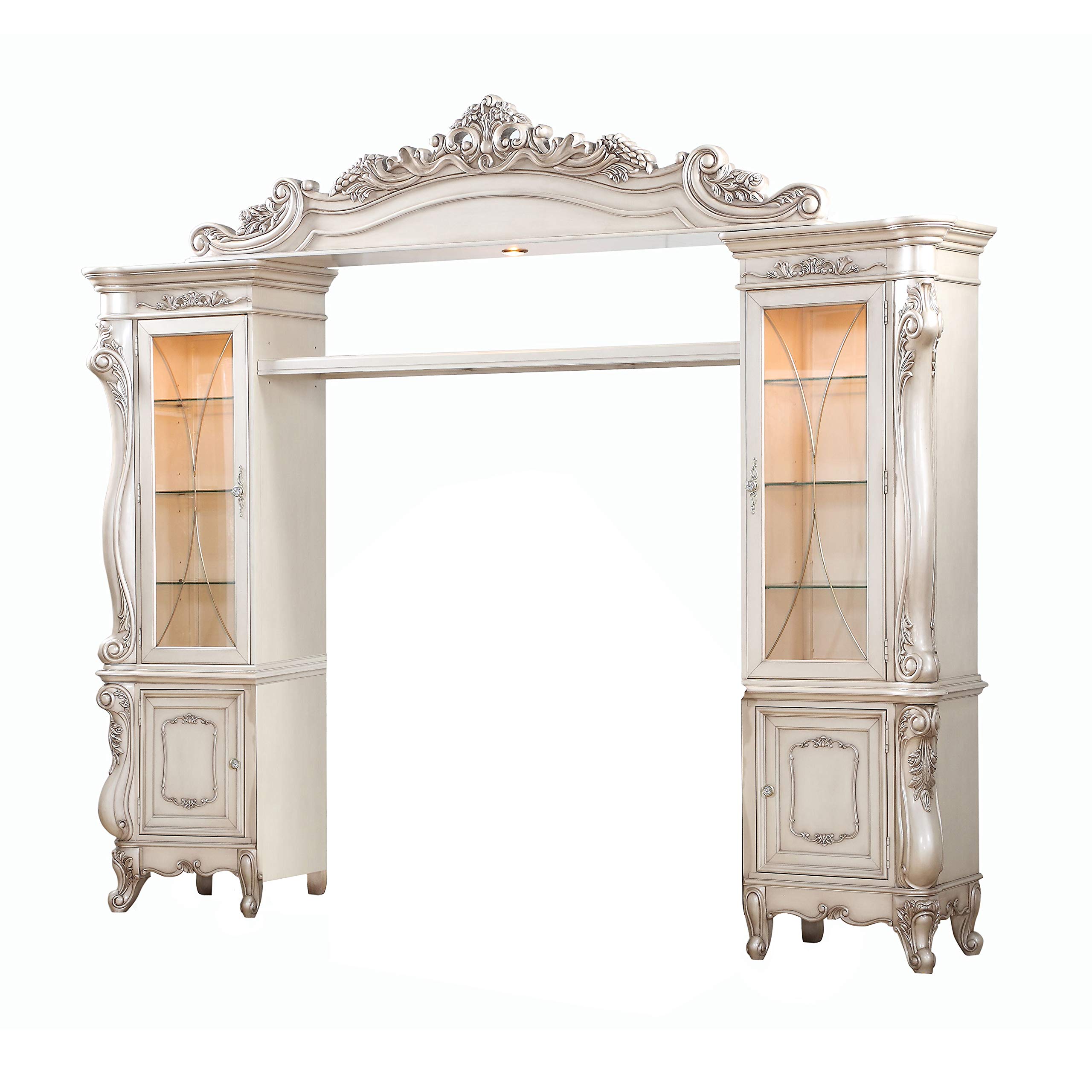 Acme Furniture Entertainment Center, Antique White