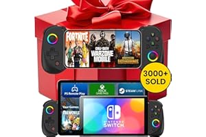 MAJESTECH NEW D8 Mobile Gaming Controller for iPhone/Android/iPad/Tablet, Play Xbox Cloud, Playstation Remote Play, Steam/PC, Switch! RGB Hall Joystick/Trigger Wireless Bluetooth Phone Game Controller