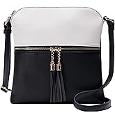 Solene Womens Lightweight Medium Crossbody Purse with Tassel, Perfect Size Crossbody Bags for Daily Use, travel