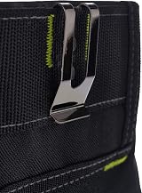 AWP L-804-1 Organizer Tool Pouch 7 Pockets Metal Belt Clip Black Gray view 9