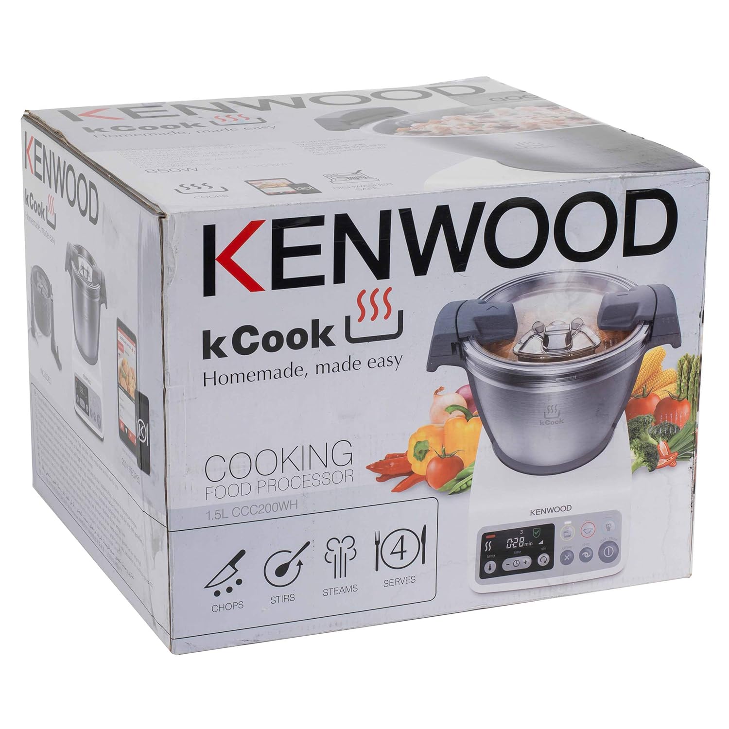 Amazon.de Kenwood kCook Cooking Food Processor, 1.5 Litre, 150 W