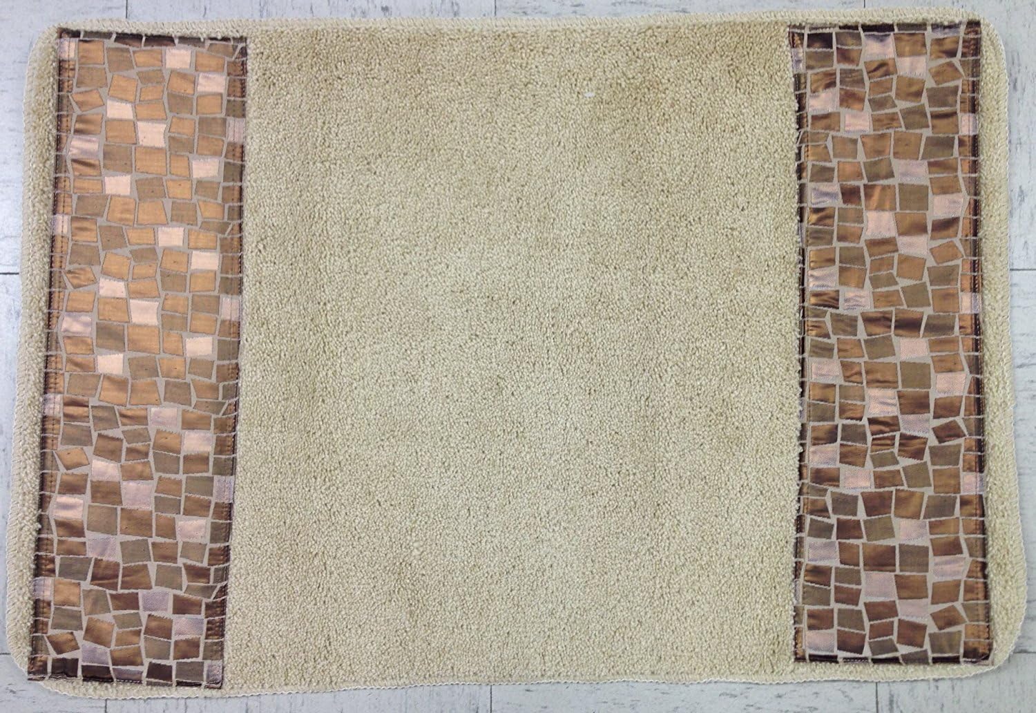 NEW Croscill Mosaic Mocha Brown Bath Rug Home & Garden Bathmats, Rugs