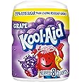 Kool-Aid Sugar-Sweetened Grape Powdered Soft Drink Mix, 19 oz Canister