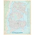 Gotham City - Vintage Style Plat Map - 16x20 Poster