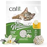 Catit Go Natural Bamboo Lightweight Cat Litter, Vanilla Scented 1.4 kg, Dust Free, Strong Clumping Cat Litter, Easy to Clean,