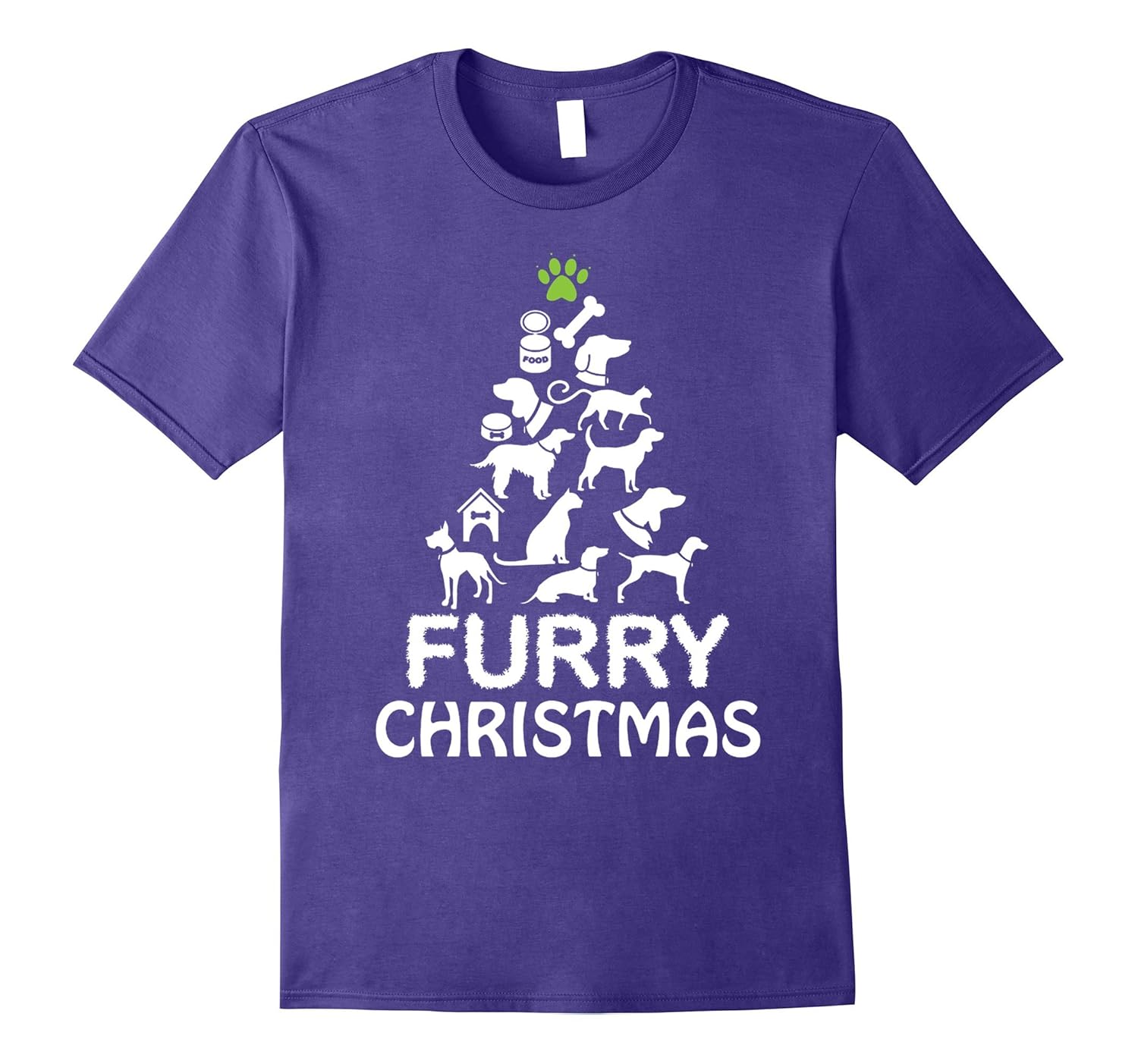 furry christmas funny dog tshirt-FL