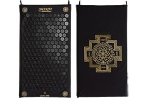 ShaktiMat Acupressure Mat for Relaxation, Massage Muscles, Aid Sleep & Unlock Inner Tension | Similar to Acupuncture, No Needles Required (Classic, Level 1, Shakti Black)