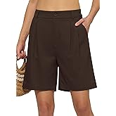 Willit Women's Linen Shorts Wide Leg Dress Casual Summer Pleated Shorts High Waisted with Pockets 7" 10"