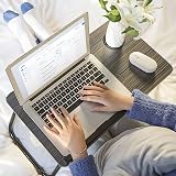 HOFLERA Laptop Desk Bed Tray with Foldable Legs Cup Slot Reading Holder view 8
