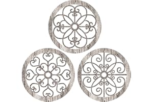 Blulu 3 Pieces Thicken Rustic Wall Decor Farmhouse Wall Art Decor Wood Hanging Decoration for Living Room Bedroom Home Indoor Outdoor Office(Popular Style)