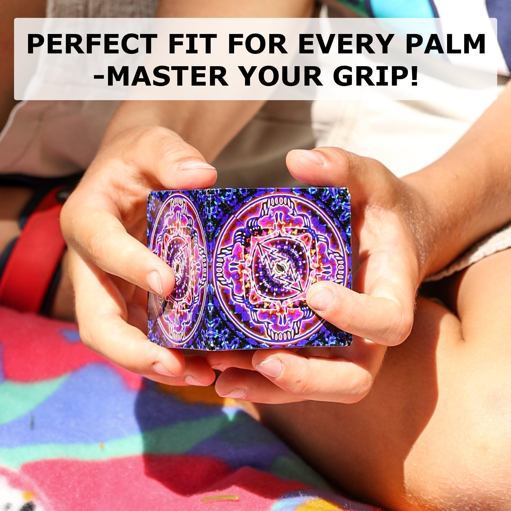 Shashibo Shape Shifting Box - Award-Winning Fidget Toy w/ 36 Rare Earth Magnets - Fidget Cube Transforms Into Over 70 Shapes, Sensory Toy Gift for Kids, Teens, and Adults (Mystic Ocean)