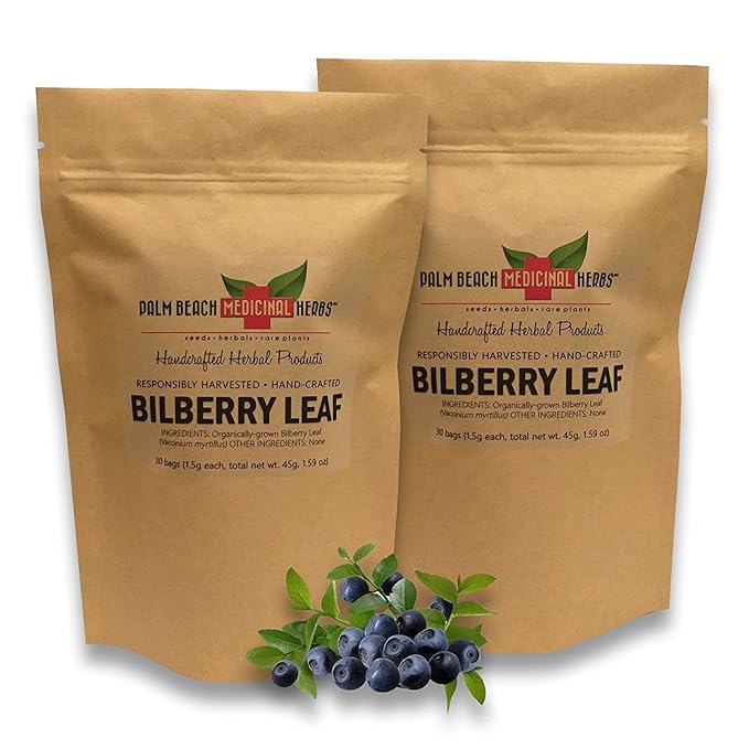 Bilberry Leaf Tea Pure Herbal Tea Series by Palm Beach