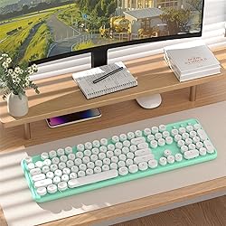 COVEVA Colorful Wireless Bluetooth Keyboard, 2.4G