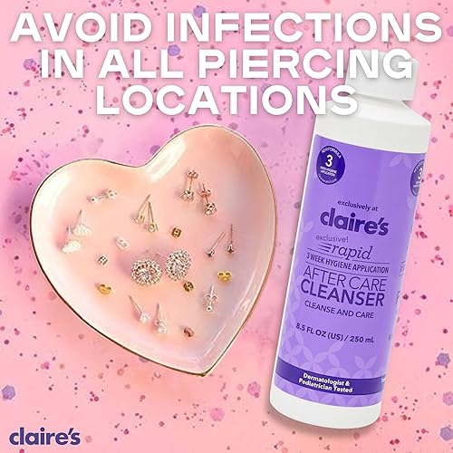 Nose Piercing Solution Claires Ear Piercing Instructions Ear Care