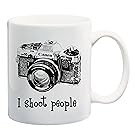 I shoot people - Photography Camera 11 or 15 oz Funny Mug by BeeGeeTees (11 oz, Canon)