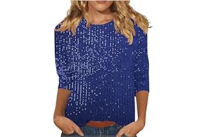 TXXEOSS Womens Full Sequin Tops Glitter Party Shirt Short Sleeve Sparkle Blouses V-Neck Shimmer Night Disco Shiny Outfits