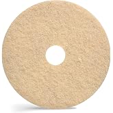 Coastwide Professional 20 Inch Burnishing Floor Pad, Tan, 5/Carton | High-speed pads for polishing commercial floors in offices and facilities.