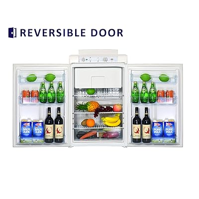 Buy Techomey Propane Refrigerator With Freezer 3 5 Cu Ft Camping Fridge 12 V 110v Lpg Gas Mini Fridge 3 Way Small Quiet Compact For Rv Truck Semi Truck Motorhome Off Grid Cabin White Online In Indonesia B08t62jpmf