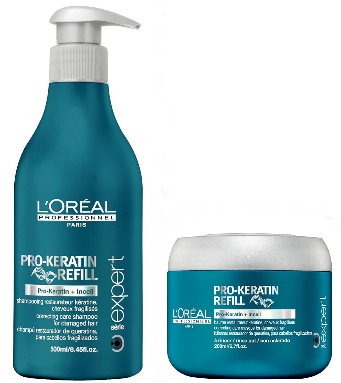 L'Oréal SE ProKeratin Refill Duo Shampoo 500ml + Mask 200ml Amazon.de