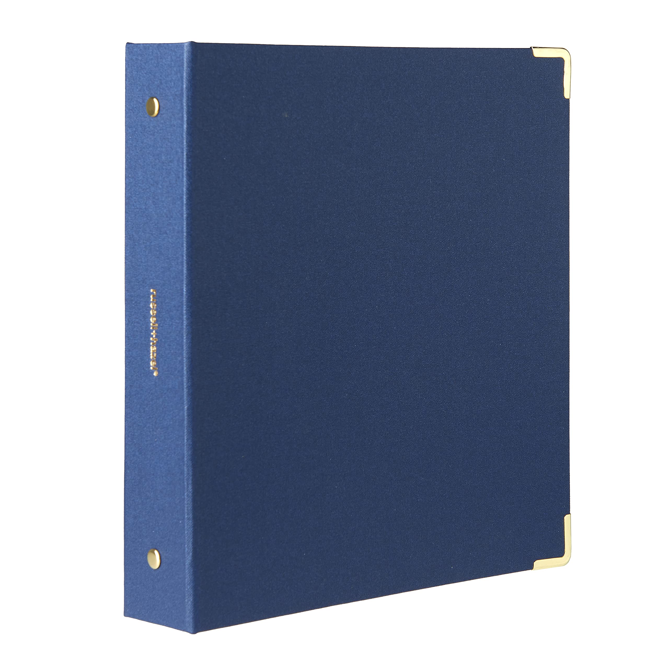 Photo 1 of russell+hazel Mini Bookcloth Signature 3 Ring Binder, Office Supplies, Denim, 8” x 9”