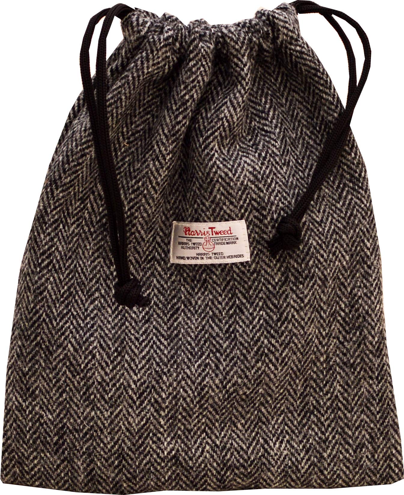 Vagabond Bags Ltd Harris Tweed Herringbone Drawstring Bag