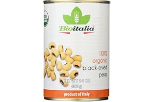BIOITALIA Organic Black Eye Beans, 14 OZ