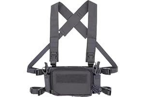 OAREA Micro Chest Rig with 5.56/ 9mm Airsoft Mag Pouch & Tactical X Harness