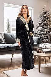 Alexander Del Rossa Women's Faux Fur Feather Hooded
