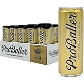ProBaller Ultra Premium Energy Drink - Natural Clean NSF Certified Sport Drink with Amino Acids, Taurine, Biotin, Organic Agave, Vitamin B 12 Methylcobalamin, & Electrolytes - 15 Pack - Citrus
