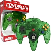 Old Skool N64 Wired Game Controller Joystick for Nintendo 64 - Jungle Green | Compatible With Nintendo 64, N64, Wired Connection, Controller Accessory, Joystick Control, Jungle Green