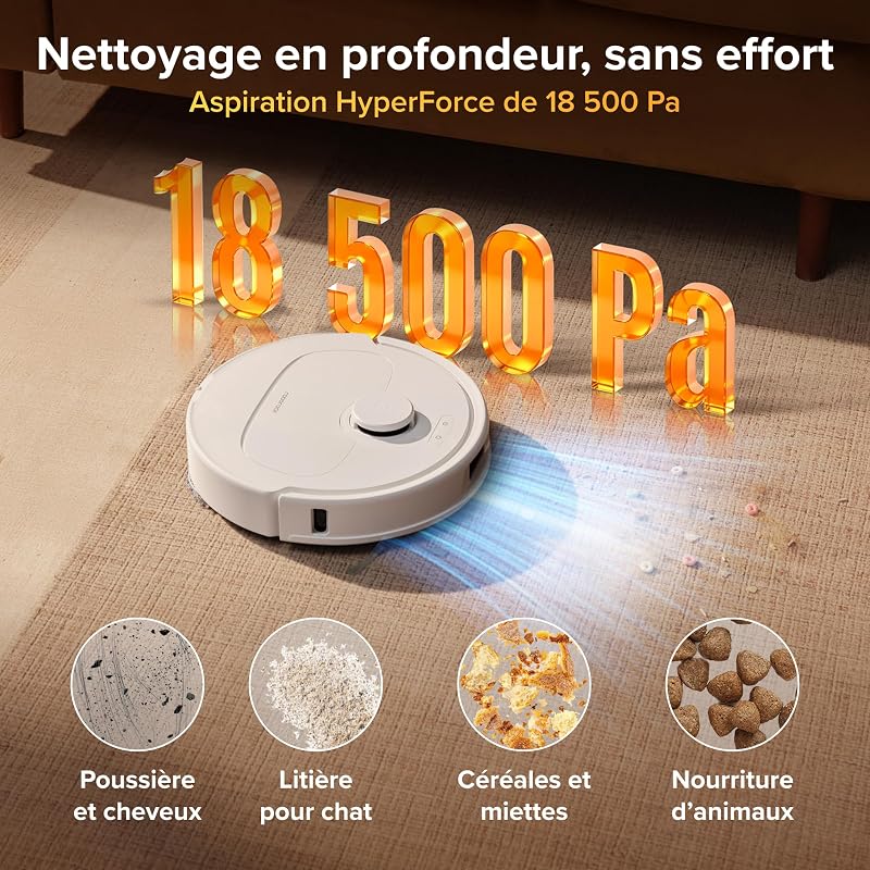 Qrevo S Pro Set Robot Aspirateur Laveur, Anti-enchevêtrements