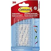 Command Decorative Hooks Transparent Strips 17026CLR, Colorless, Mini