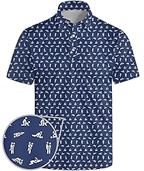 Funny Golf Shirts for Men Crazy Funny Golf Polo