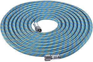 Dioche 3 Meters / 10 Feet Nylon Braided Airbrush Hose with 1/8" BSP Female Ends - Compatible with, &