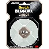 Scotch-Mount Indoor Double-Sided Mounting Tape 314H-MED, 1 in x 125 in