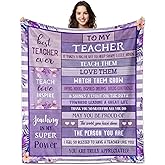 ACGMVCO Teacher Gifts, Teacher Blanket 60"x50", Gifts for Teachers,Teacher's Gift for Women, Best Teachers Appreciation Gift for Teacher's Day Christmas