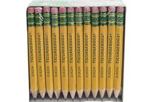 Ticonderoga Golf Pencils, #2 HB Soft, Pre-Sharpened, Yellow (13472) (Pack of 12, 864 Count Total)