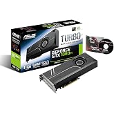 ASUS GeForce GTX 1080 TI 11GB Turbo Edition VR Ready 5K HD Gaming HDMI DisplayPort PC GDDR5X Graphics Card TURBO-GTX1080TI-11G (Renewed)