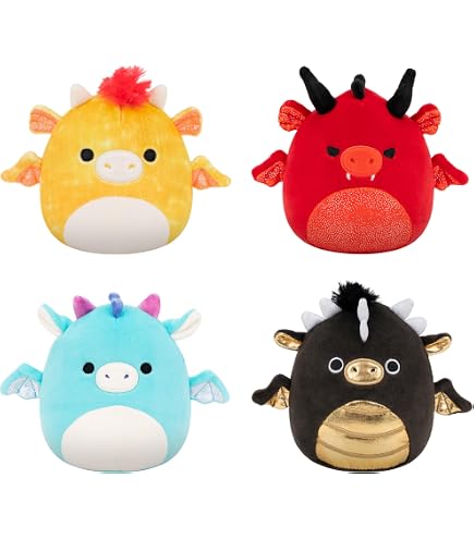 Squishmallow 7.5" Lyan Triceratops Arancione Raro Kellytoy 2022 Con Tag