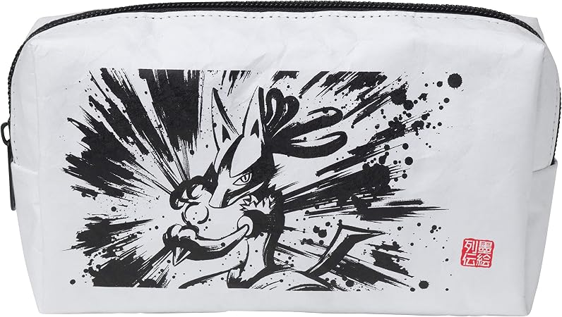 Amazon ポケモンセンターオリジナル スクエアポーチ 墨絵列伝 ルカリオ ゼラオラ おもちゃ雑貨 おもちゃ