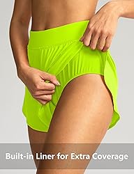 Soothfeel High Waisted Athletic Running Shorts for